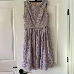 Eliza J Lavender Lace Sleeveless Dress